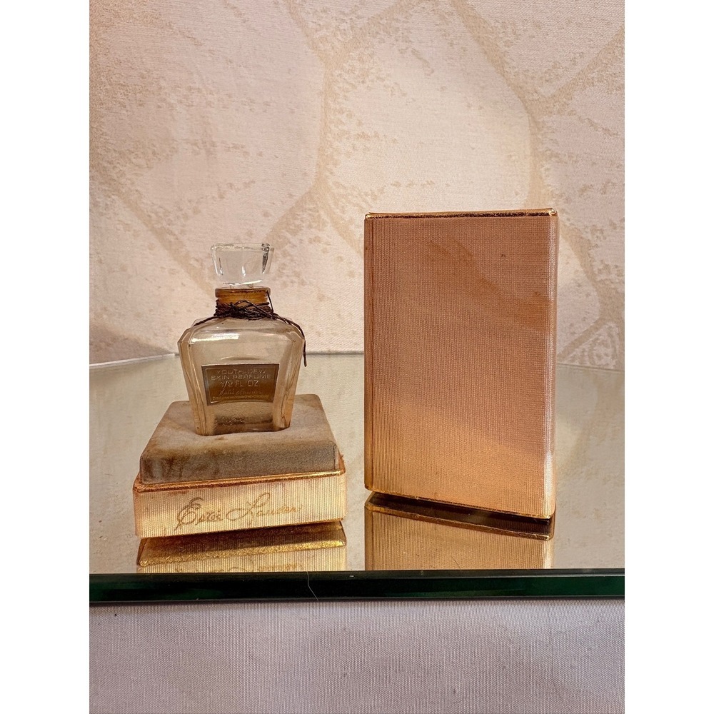 Estee Lauder Youth Dew Skin Perfume 1/2 Oz Vintage Glass Bottle Collectible